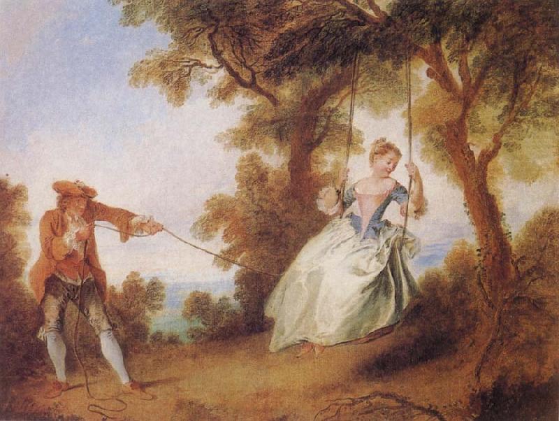 Nicolas Lancret THe Swing china oil painting image